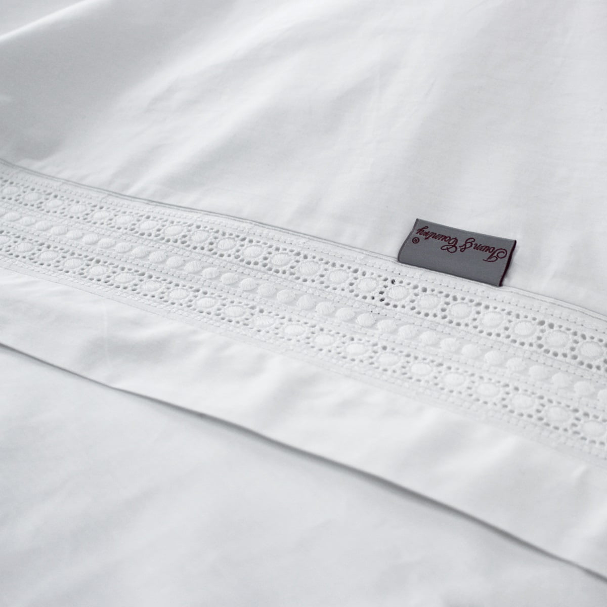 Camilla wit dekbedovertrek - Afbeelding 2