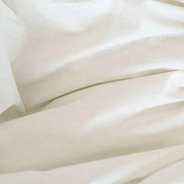 Topper hoeslaken percal katoen ecru