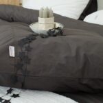Austin antraciet dekbedovertrek