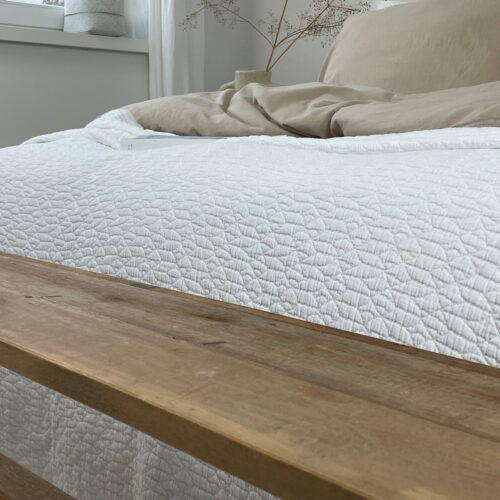Romantische sprei Caroline wit