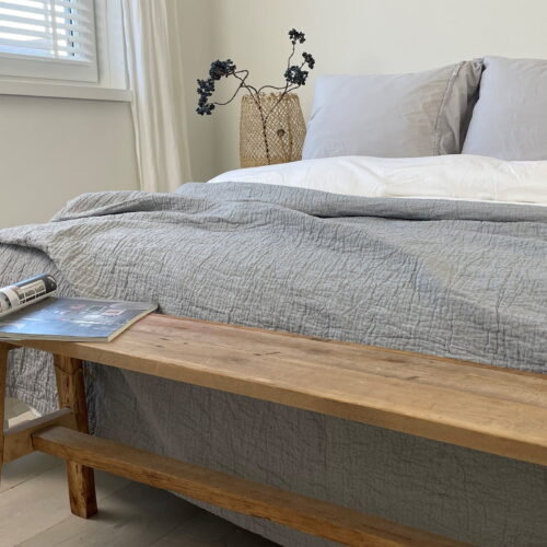 Sprei Denver licht grijs SALE