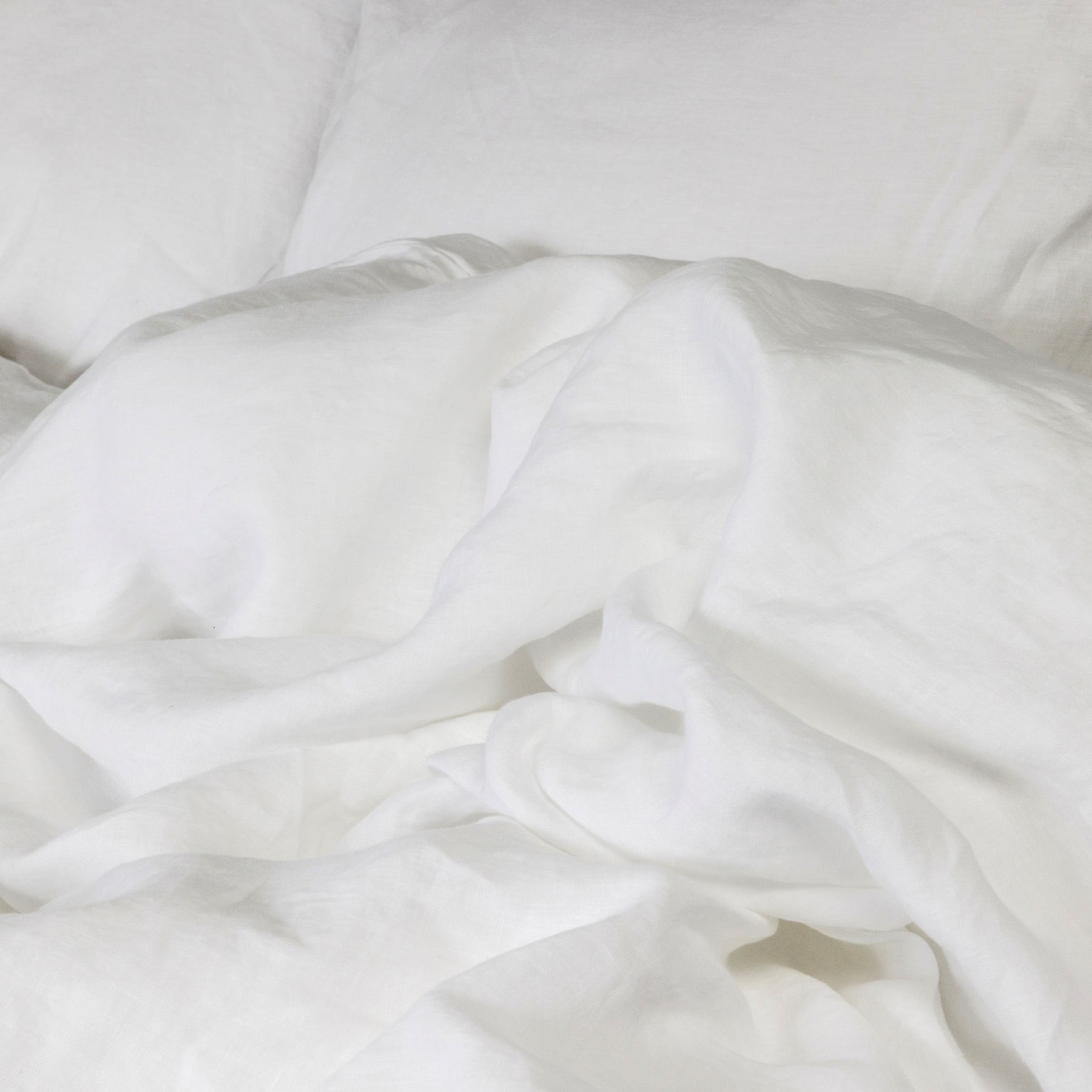 wit linnen dekbedovertrek - Afbeelding 4