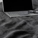 donker grijs linnen dekbedovertrek