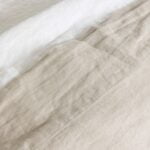 puur linnen laken beige 240x260 lits jumeaux