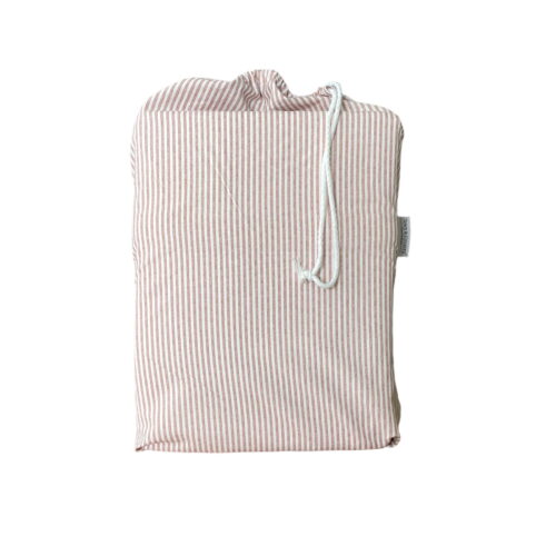 Newport streep rosewood dekbedovertrek