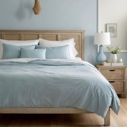 Dekbedovertrek Senju licht blauw SALE