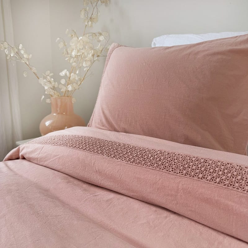 Maryland roze dekbedovertrek 140 x 220