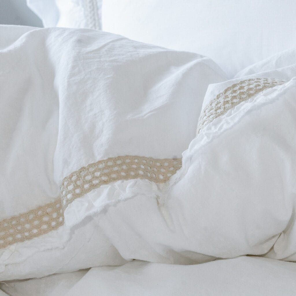 Victoria wit dekbedovertrek roesje