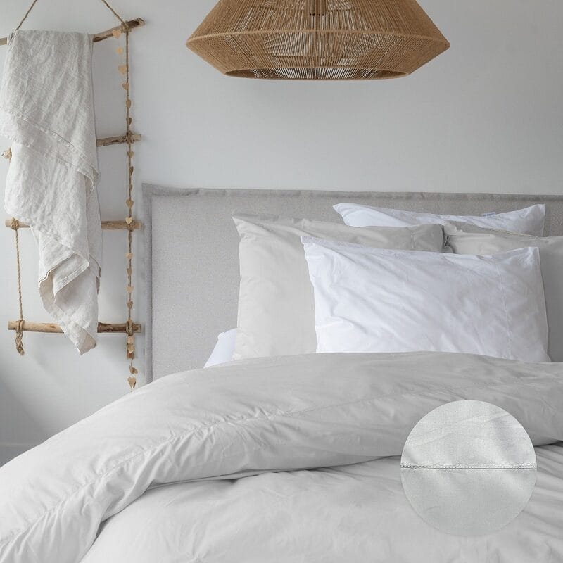 Lizzy grijs dekbedovertrek percal 240x220