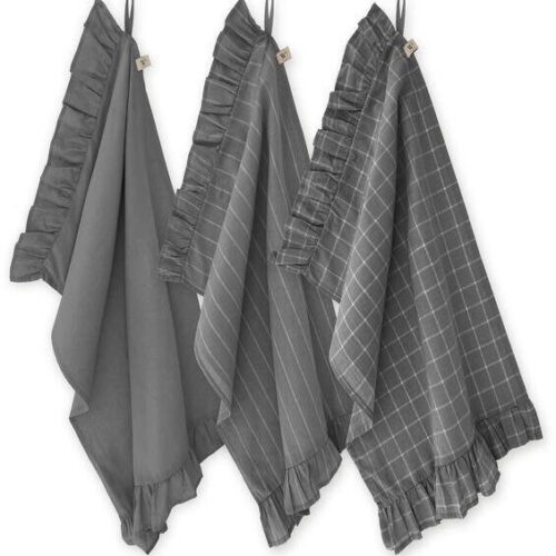 keukendoek Lovely linnen grijs