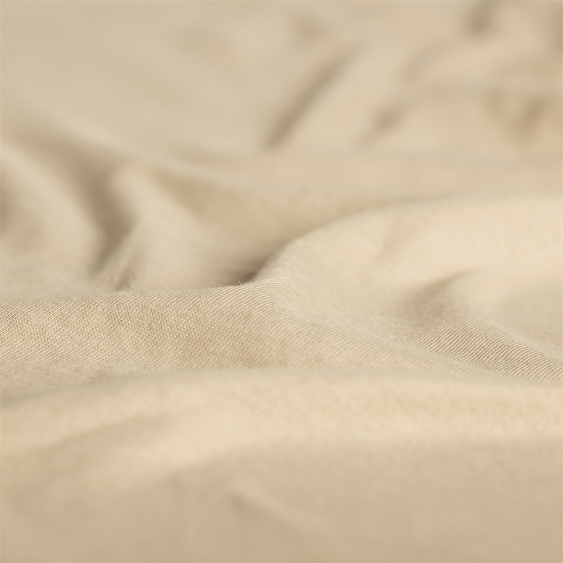 beige jersey hoeslaken 100% katoen